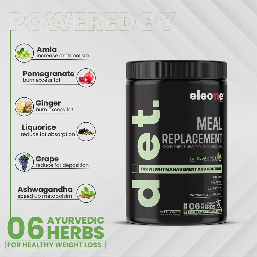 3 - Eleone Wellness Meal Replacement,  1.1 lb  Kesar Pista 