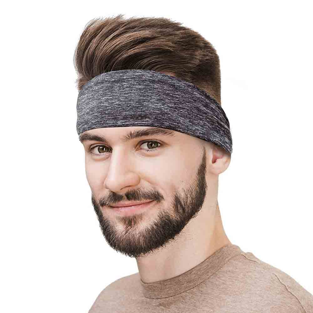 1 - SLOVIC Sport Headband,  Grey  Free Size 