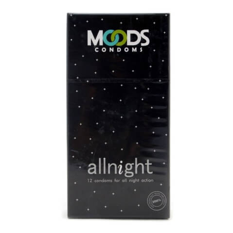 Moods All Night Long Condoms,  Unflavoured  12 Piece(s)/Pack 