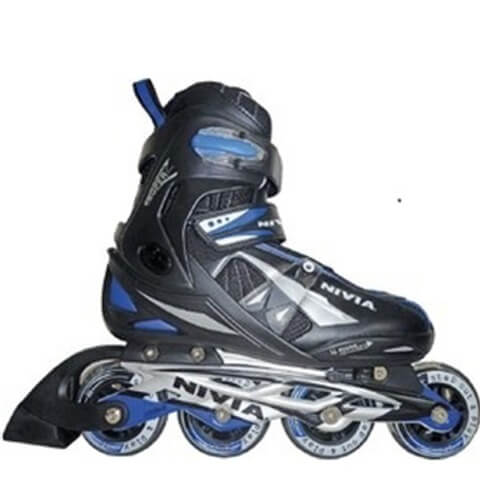 Nivia Super Roller Inline Skates,  Black/Blue  Medium 