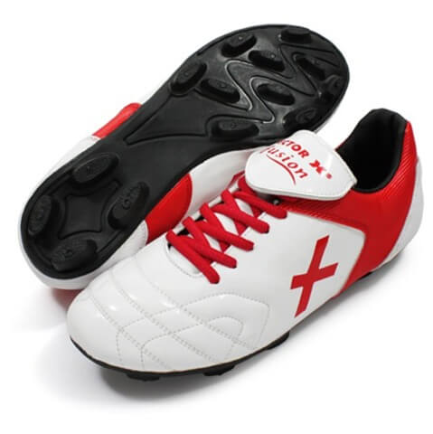 Vector X Fusion Football Shoes,  White & Red  8 