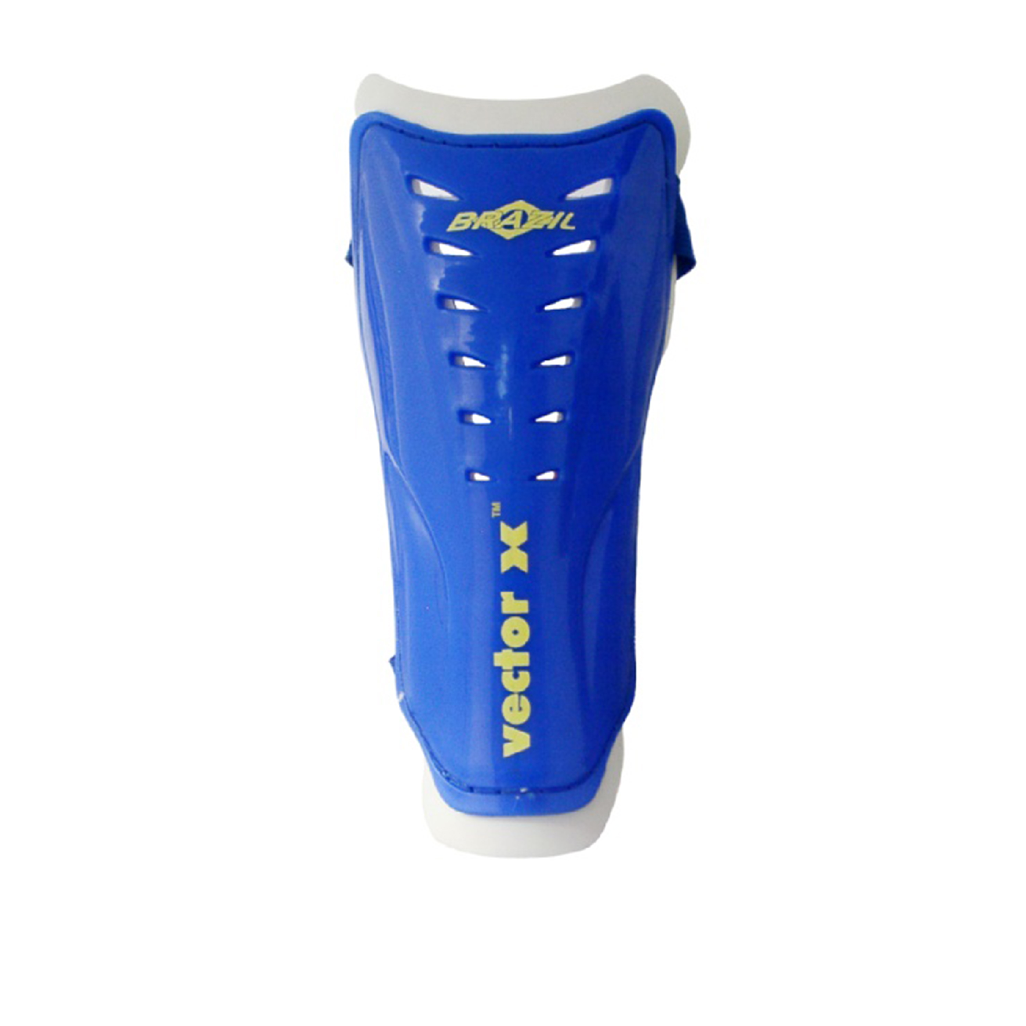 Vector X Brazil Shin Guard,  Blue  Senior 