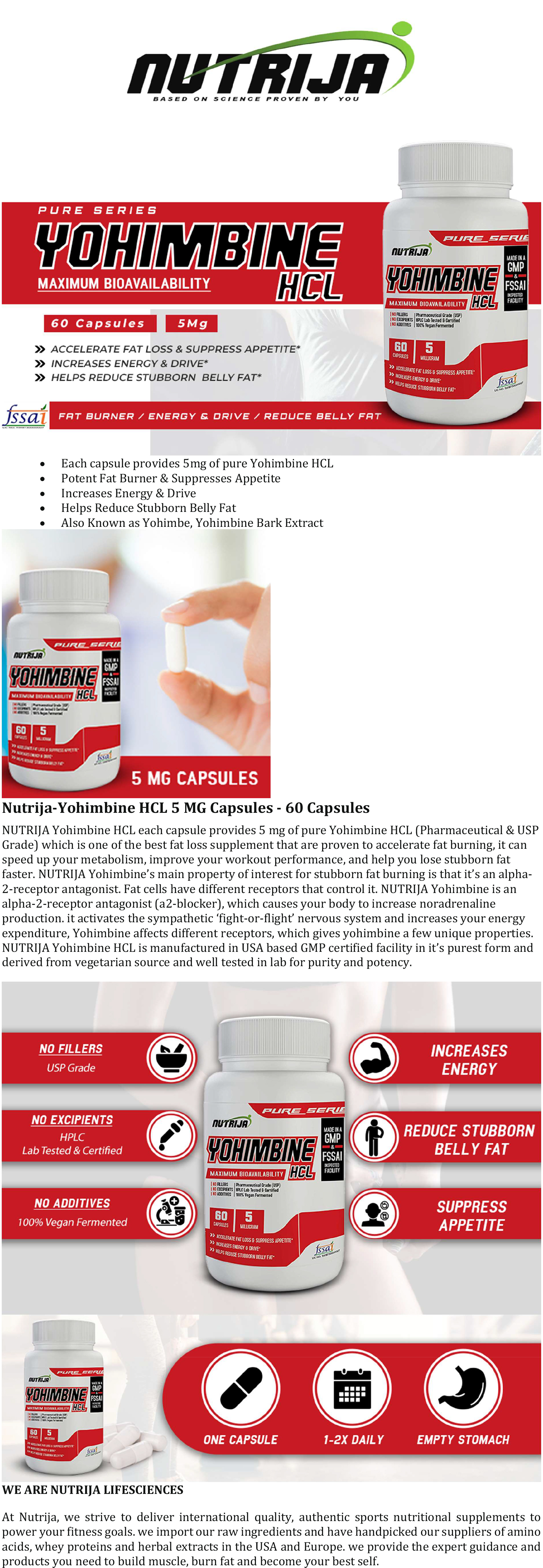 Yohimbine HCL 5mg at Best Price in India