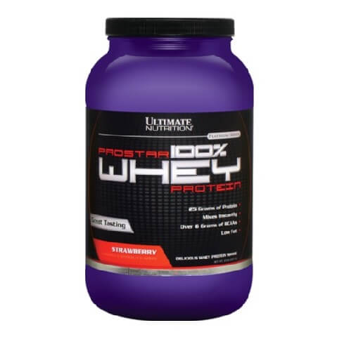Ultimate Nutrition Prostar 100% Whey Protein, 2 lb Strawberry Ultimate Nutrition Prostar 100% Whey Protein, 2 lb Strawberry