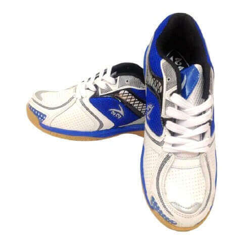 V22 Badminton Shoes,  Blue/White/Silver  UK 9 
