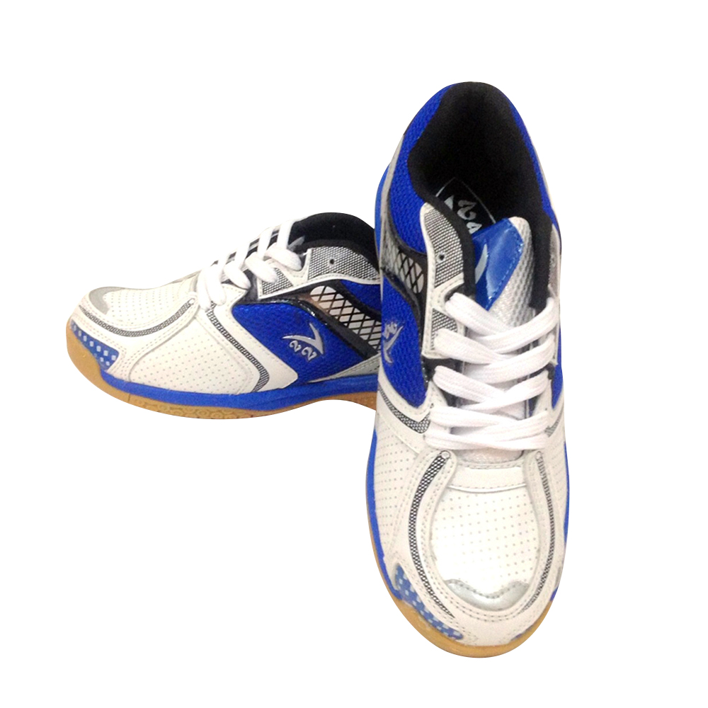V22 Badminton Shoes,  Blue/White/Silver  UK 9 