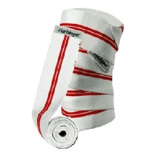 Harbinger Classic Knee Wrap Red Line, White/Red 78 Inch