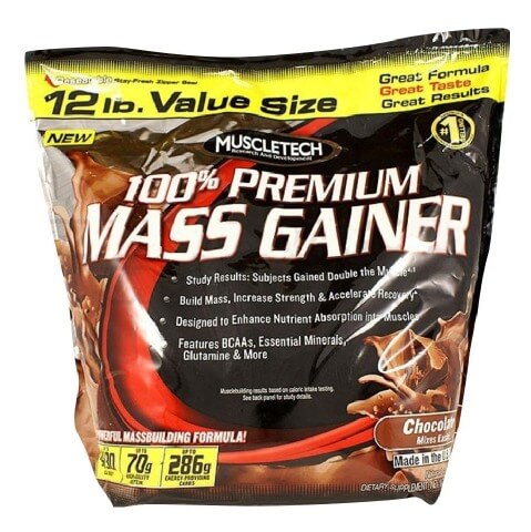 MuscleTech 100 % Premium Mass Gainer, 12 lb Chocolate MuscleTech 100 % Premium Mass Gainer, 12 lb Chocolate