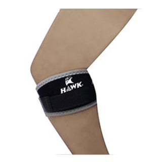 Hawk Elbow Knee Band, Black & Grey Free Size