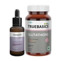 2 - TrueBasics Glutathione + Nutroxsun 30 tablets + Niacinamide Serum Combo,  30 ml 