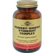 Solgar Bilberry-Ginkgo Eyebright Complex, 60 veggie capsule(s)