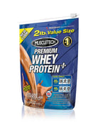 MuscleTech 100% Premium  Whey Protein Plus,  2 lb  Chocolate 