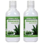 Herbal Hills Aloevera Health Juice (Combo), 0.5 L Natural
