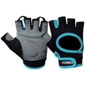 KOBO Gym Gloves (WTG-03),  Blue & Black  Large 