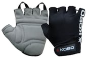 KOBO Weight Lifting Gloves (WTG-05),  Black  Medium 