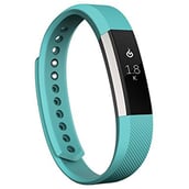Fitbit Alta Fitness Tracker,  Silver/Teal 
