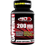 4D Nutrition Caffeine (200 mg),  100 tablet(s)  Unflavoured 