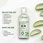 4 - CGG Cosmetics Aloe Vera Micellar Water Cleansing Toner,  300 ml  Normal to Dry/Sensitive Skin 