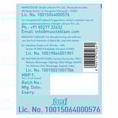 12 - MuscleBlaze Natural Peanut Butter Unsweetened,  1 kg  Super Smooth 