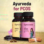 2 - Gynoveda PCOS - Vamaa & Myraa Ayurvedic Pills - Pack of 3,  120 tablet(s) 