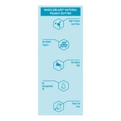 8 - MuscleBlaze Natural Peanut Butter Unsweetened,  1 kg  Extra Crunchy 