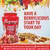 2 - Bagrrys Fruit n Fibre with Almonds & Raisins Muesli,  1 kg  Strawberry 