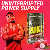 13 - Big Flex Nuke Pre Workout,  0.88 lb  Lychee + Bigflex Shaker 700 ml Free 