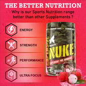 11 - Big Flex Nuke Pre Workout,  0.88 lb  Lychee + Bigflex Shaker 700 ml Free 