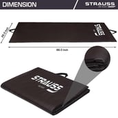 4 - Strauss Yoga Mat Rolling,  Brown  10mm 