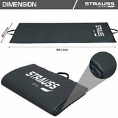 4 - Strauss Yoga Mat Rolling,  Grey  10mm 