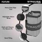 1 - Strauss Ankle Weight (Pair),  Grey  0.5 kg 