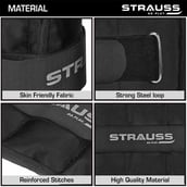 4 - Strauss Ankle Weight (Pair),  Black  0.5 kg 