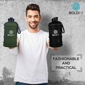7 - Boldfit Gym Gallon Water Jug Bottle,  Army Green  2.2 L 