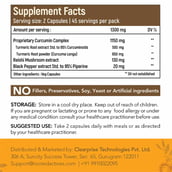 supplement - Rooted Active Naturals Turmeric Curcumin with Reishi Mushroom & Black Pepper Extract,  90 capsules 