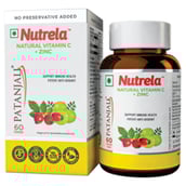 1 - Patanjali Nutrela Natural Vitamin C + Zinc,  60 chewable tablet(s)  Unflavoured 