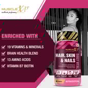3 - MuscleXP Hair, Skin & Nails MultiVitamin,  60 tablet(s)  Unflavoured 