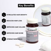 2 - TrueBasics Keratin (Hydrolyzed Keratin Peptide Powder),  30 capsules  Unflavoured