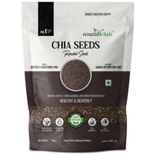 2 - NourishVitals Roasted Chia Seeds,  0.2 kg  Natural (Pack of 2) 