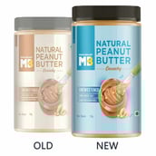 OldNew - MuscleBlaze Natural Peanut Butter Unsweetened,  0.750 kg  Crunchy