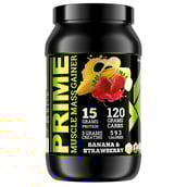 Big Flex Prime Muscle Mass Gainer,  2.2 lb  Banana & Strawberry 