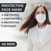 2 - Boldfit N95 Anti-Pollution Face Mask,  White (Pack of 5) 