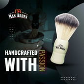 4 - Man Arden Premium Shaving Brush,  1 Piece(s)/Pack  With Ultra Soft & Absorbent Bristles (Royal White) 