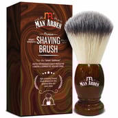 1 - Man Arden Premium Shaving Brush,  1 Piece(s)/Pack  With Ultra Soft & Absorbent Bristles (Vintage Finish Brown) 