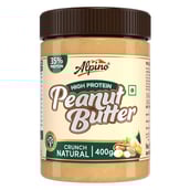 1 - Alpino High Protein Peanut Butter,  400 g  Natural Crunch 