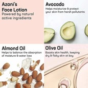 3 - Azani Active Care Face Lotion,  100 g  with Avocado & Vitamin E (Pack of 3) 