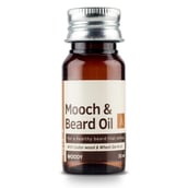 1 - Ustraa Mooch and Beard Oil Woody,  35 ml  with Cedar Wood & Wheat Germ Oil 