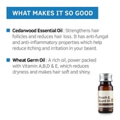 4 - Ustraa Mooch and Beard Oil Woody,  35 ml  with Cedar Wood & Wheat Germ Oil 