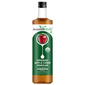 2 - NourishVitals Organic Apple Cider Vinegar with The Mother,  0.5 L  Unflavoured 