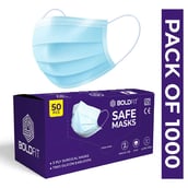 1 - Boldfit Surgical Masks, Blue (Pack of 20)