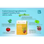 2 - Bbetter Plant Biotin 10000 mcg,  10 sachets/pack  Unflavoured (Pack of 3) 